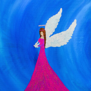Heavenly Angel Holding Dove of Peace