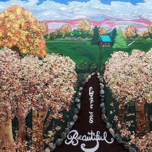 Life Is Beautiful Autumn Landscape – Mixed Media Nature Art